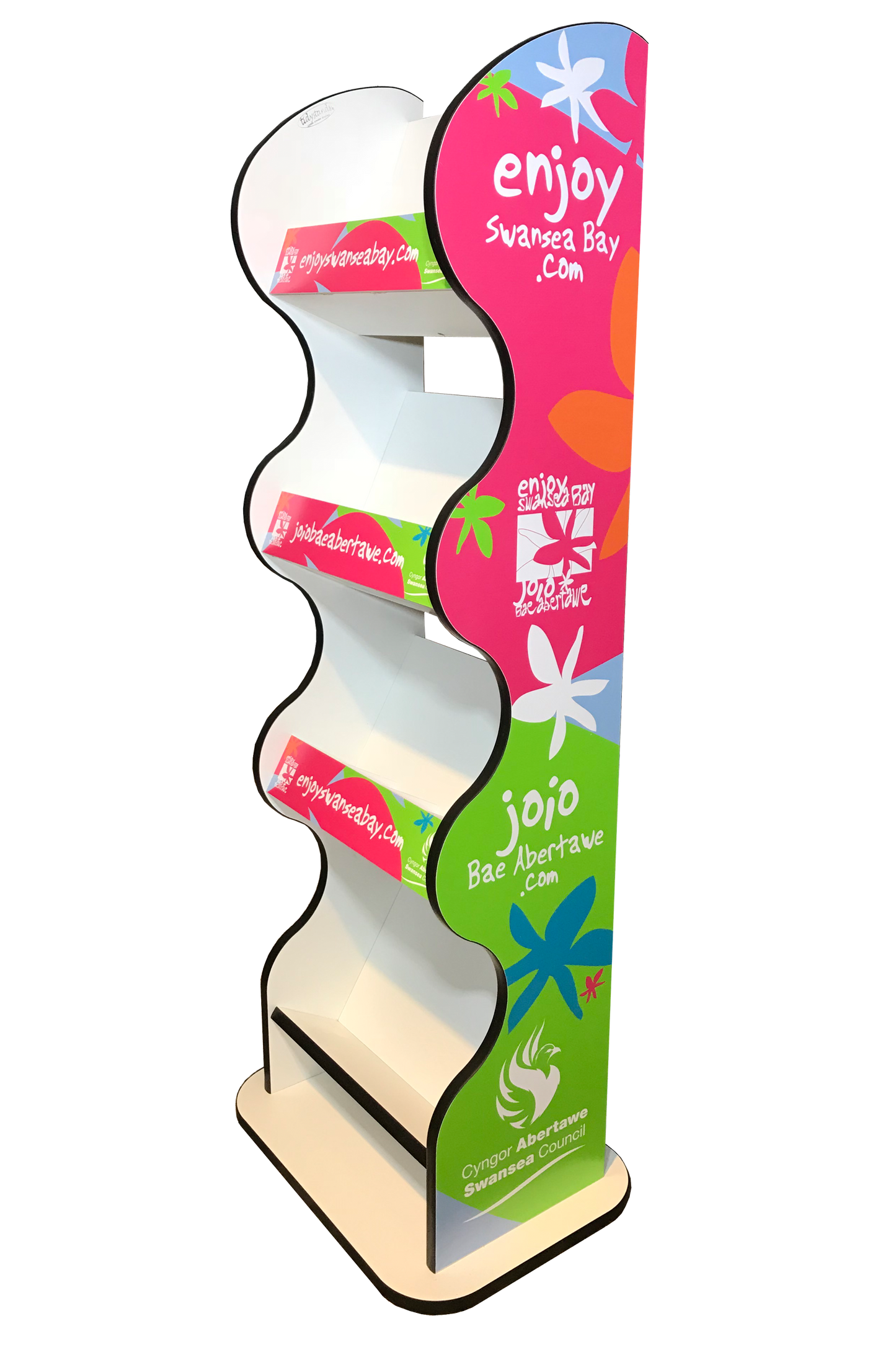 Slim Branded Floor Standing Literature Display | Customised Design | Comes Fully Assembled