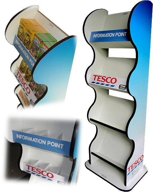 Slim Branded Floor Standing Literature Display | Customised Design | Comes Fully Assembled