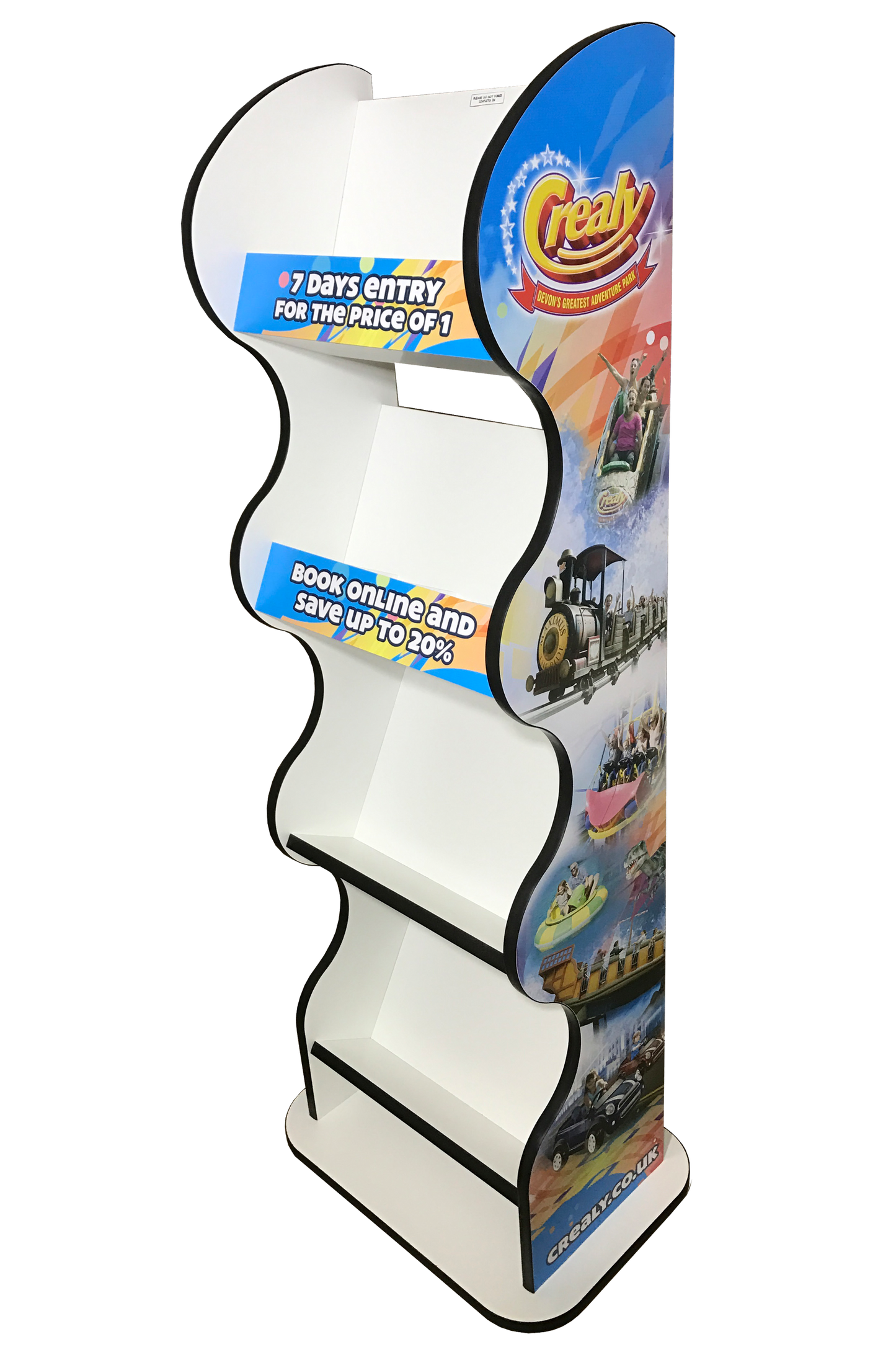 Slim Branded Floor Standing Literature Display | Customised Design | Comes Fully Assembled