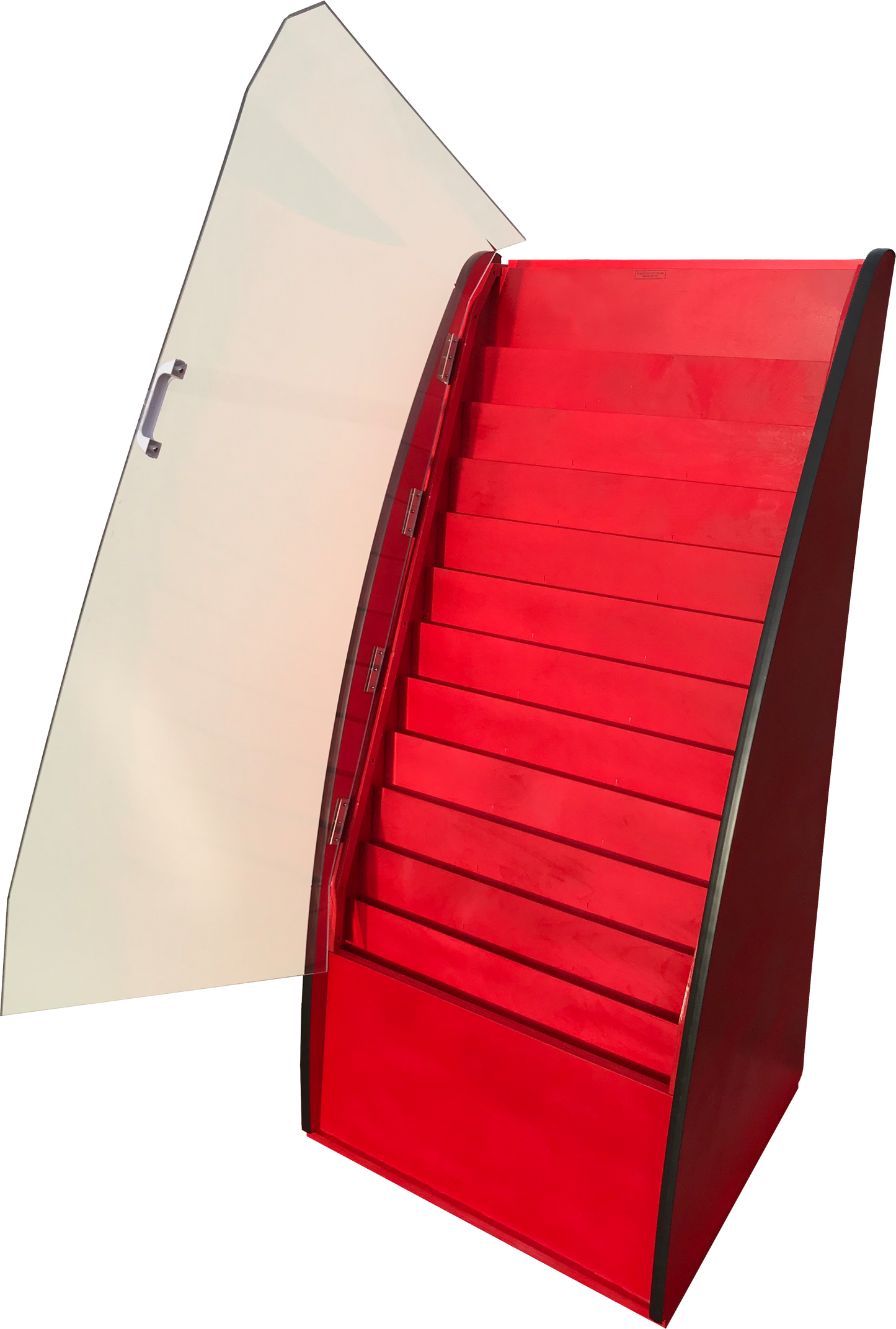 12 Tier Outdoors Floor Standing Brochures Literature Display | Freestanding Weatherproof Literature Dispenser