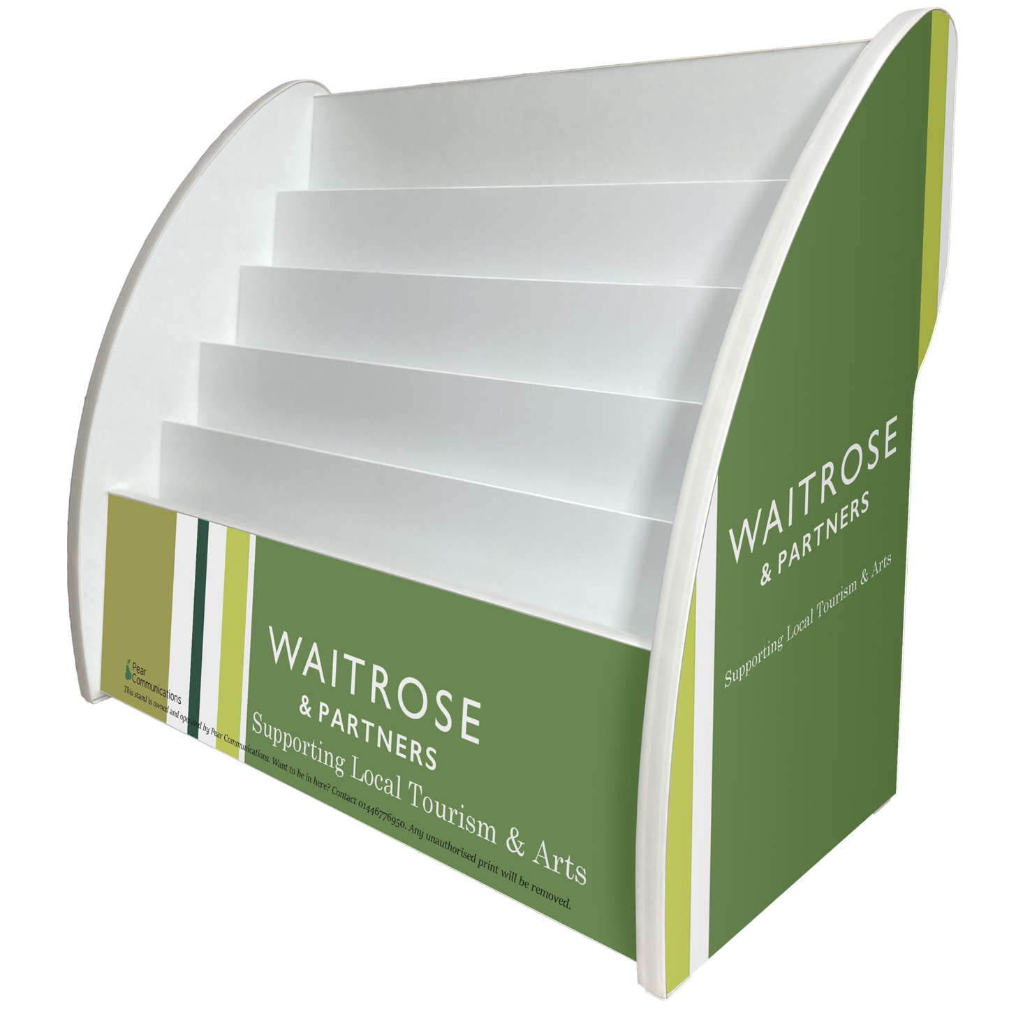 Custom Branded Wooden Countertop Literature Display | Bespoke Design | 2 Sizes | Fully Assembled