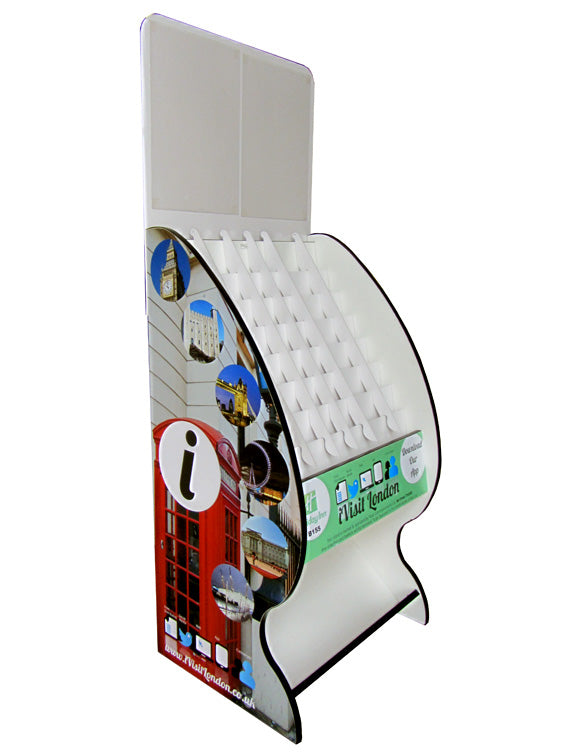 8 + 1 Tiers Customisable Freestanding Leaflet Display | Bespoke Literature Dispenser | Fully Assembled