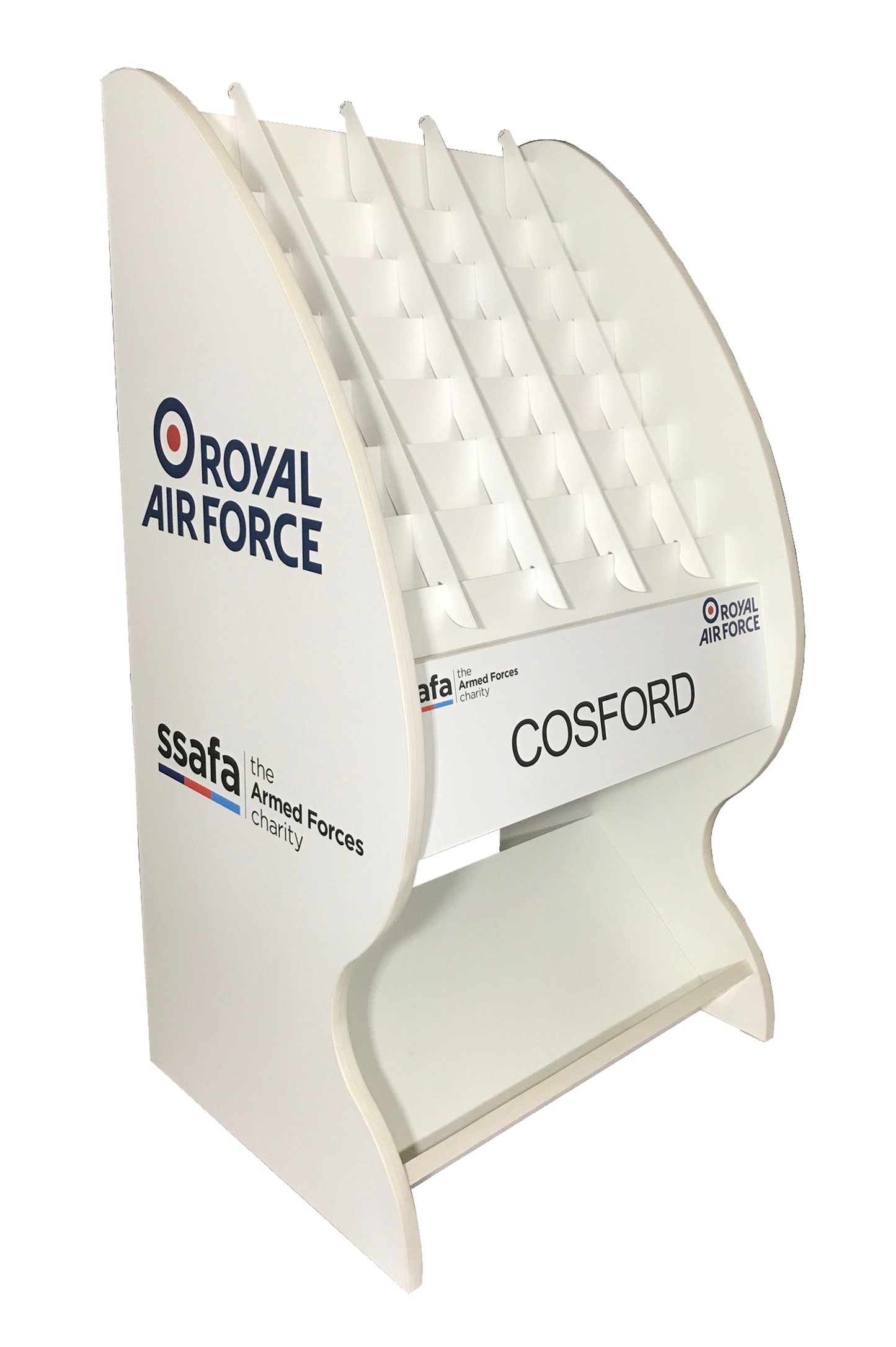 branded brochures floor dispenser, bespoke literature floor standing display, custom floor leaflet holder