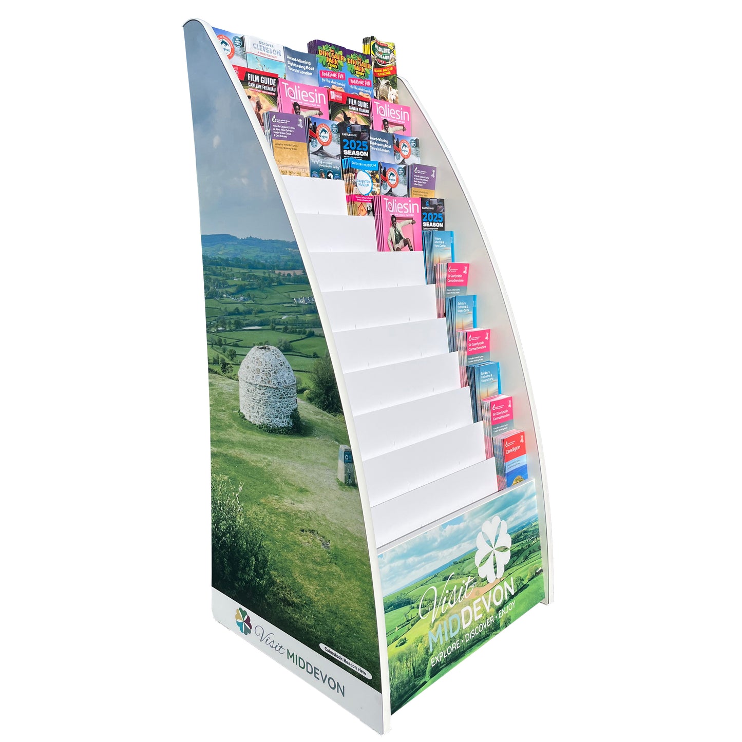 Floor Standing Leaflet Display Stand | 12 Tier | Fully Assembled | Tidystands