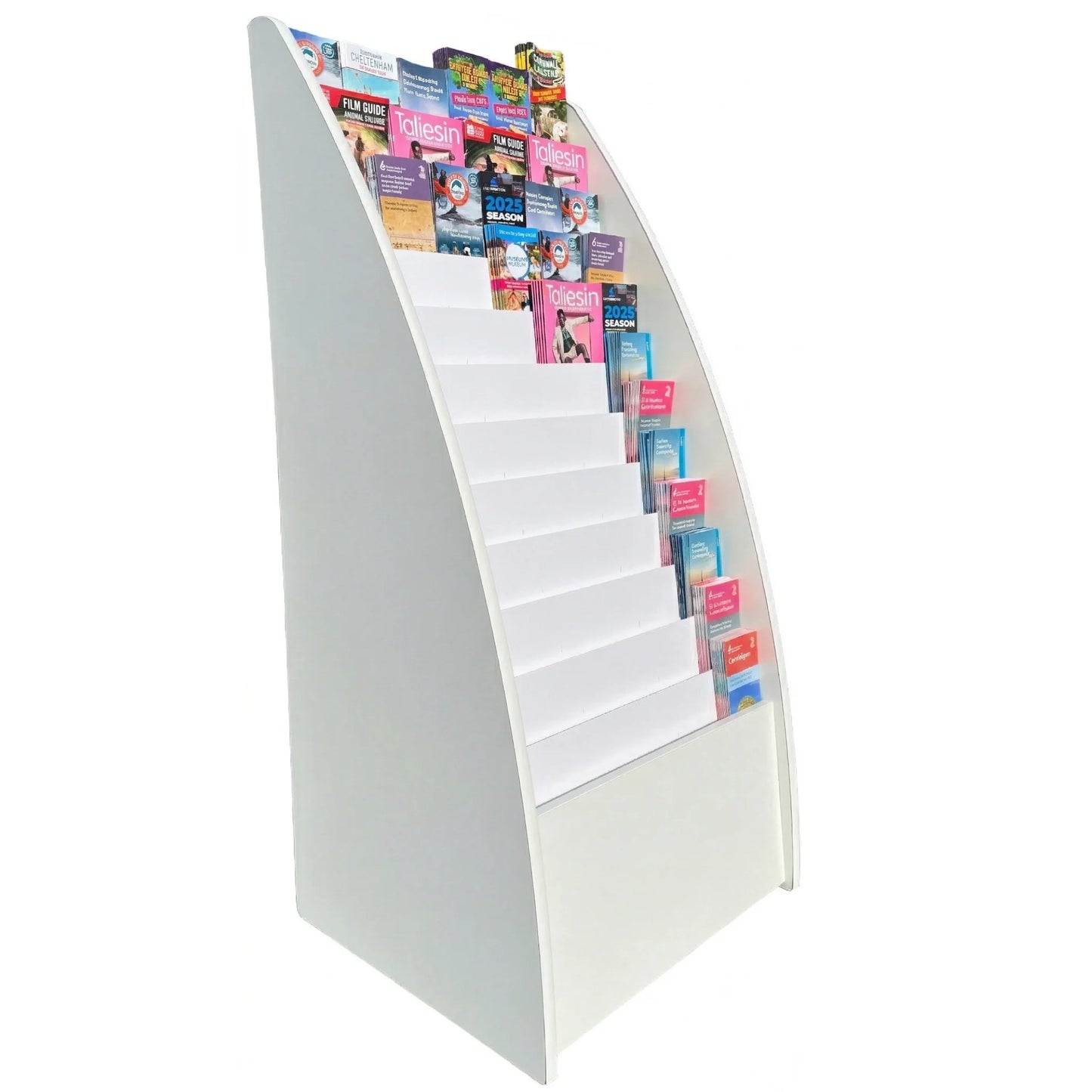 Floor Standing Leaflet Display Stand | 12 Tier | Fully Assembled | Tidystands