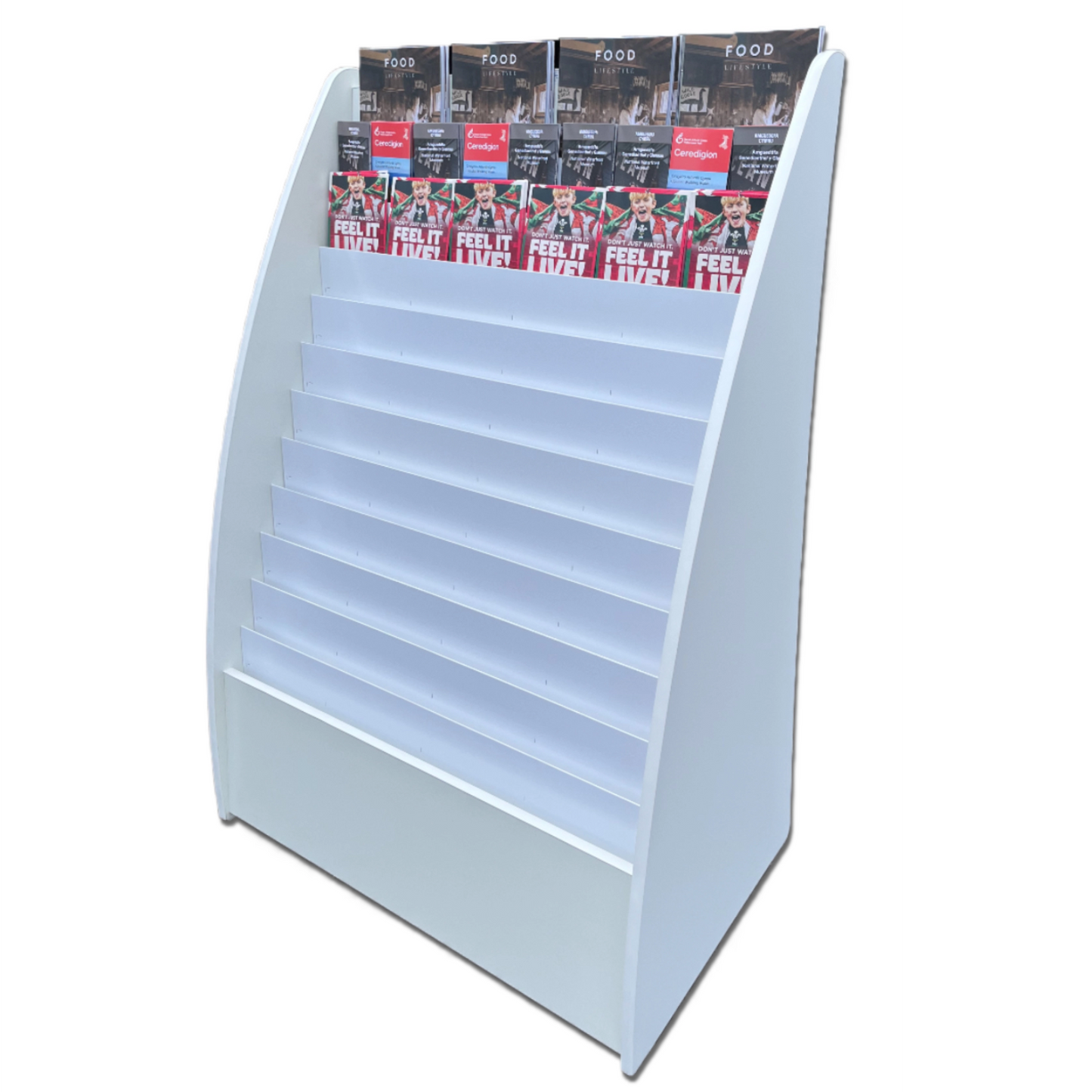 Floor Standing Leaflet Display Stand | 12 Tier | Fully Assembled | Tidystands