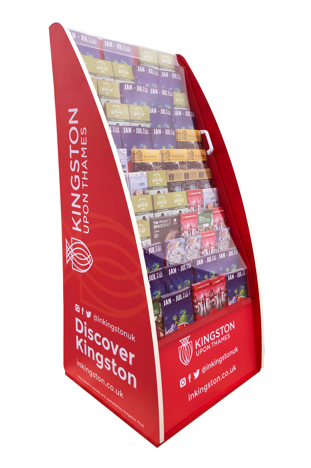 Outdoor Freestanding Brochure Display Stand – Weatherproof 12 Tier ...