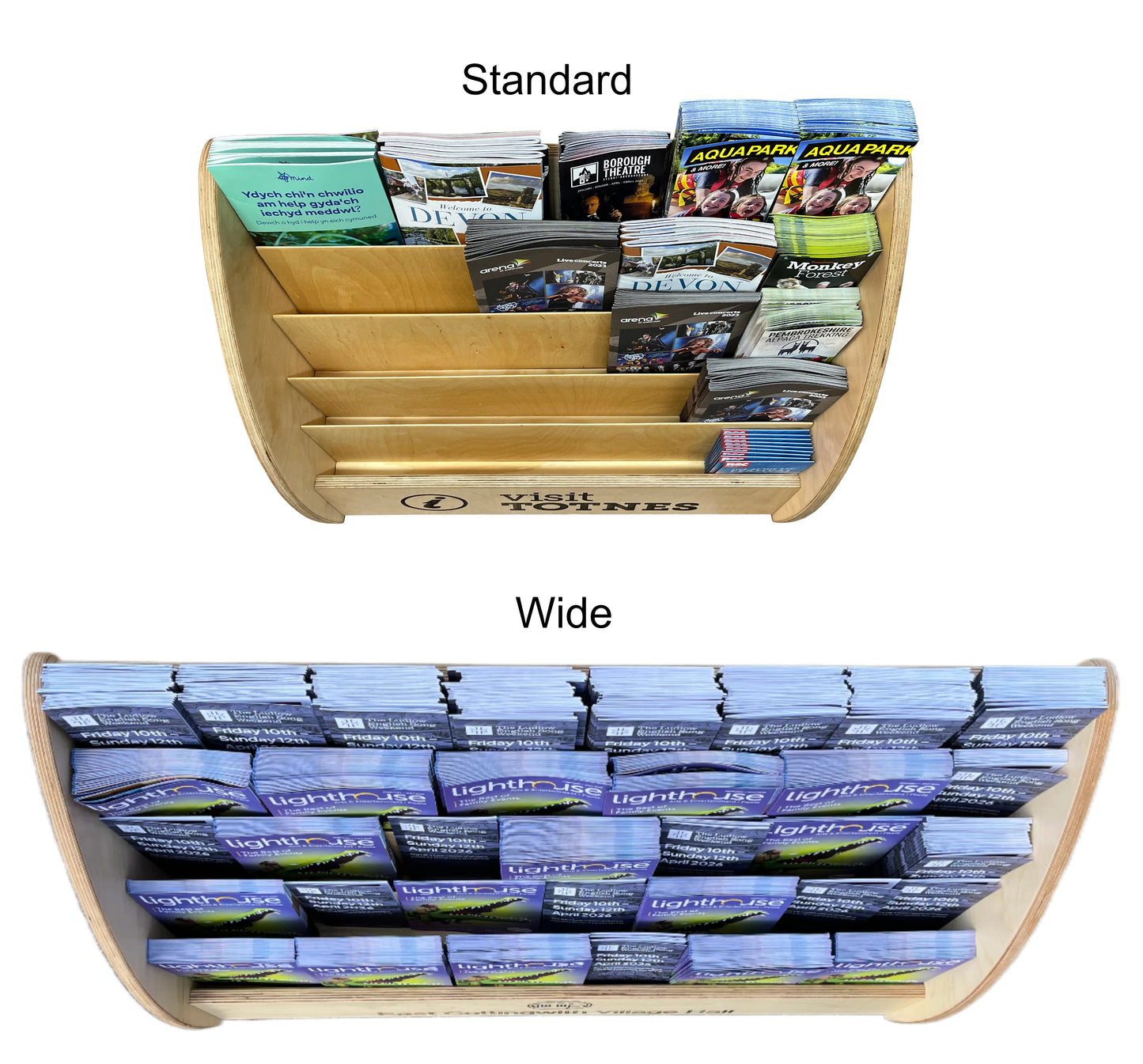 Wooden Countertop Leaflet Display Stand | 5 Tier | Birch Plywood | Fully Assembled | Tidystands