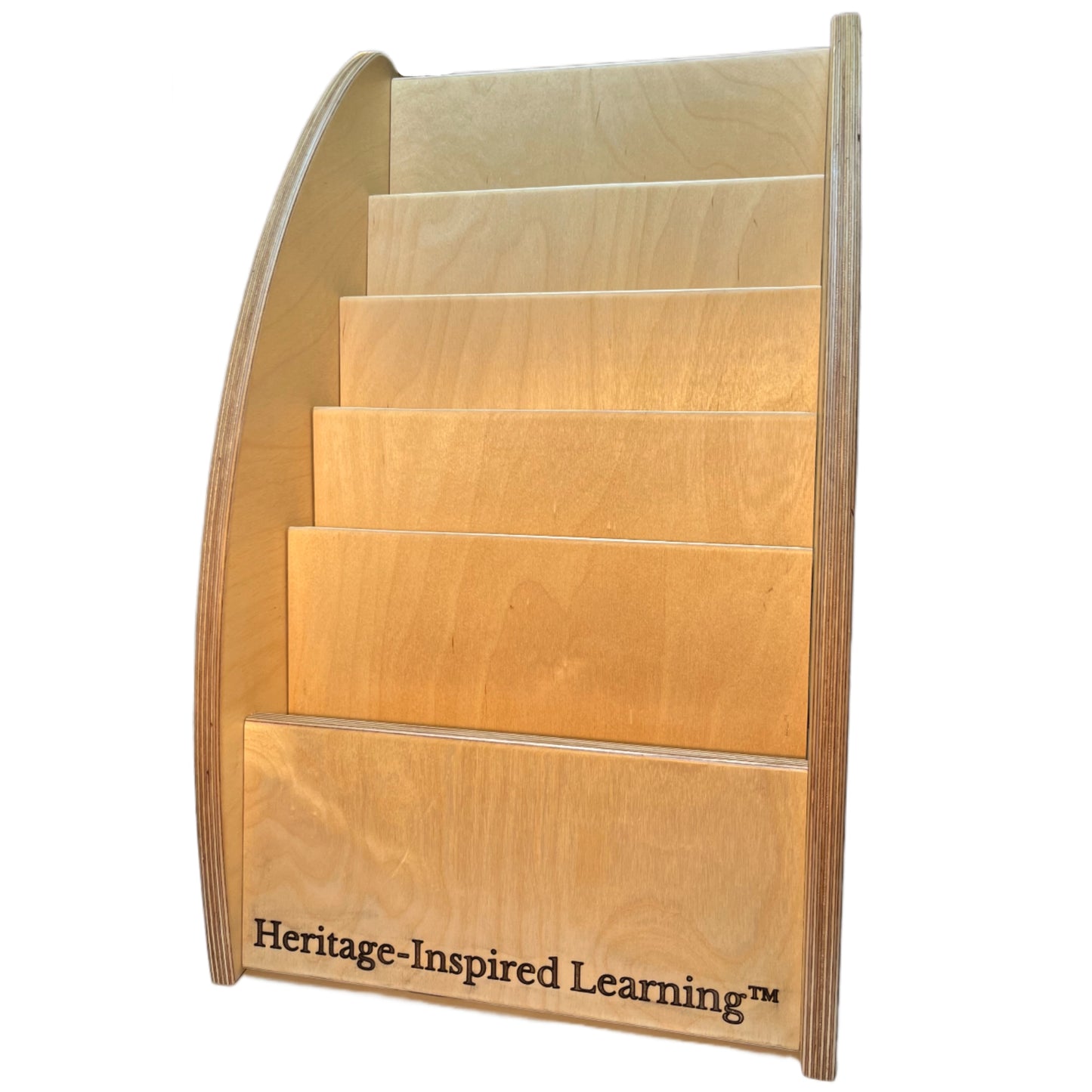 A5 / DL Wooden Desktop Leaflet Display Stand | 5 Tier | Birch Plywood | Fully Assembled | Tidystands
